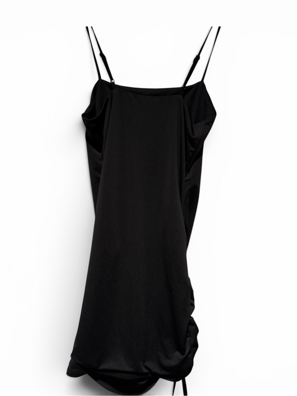 Forever 21 Black Ruched Side Mini Dress